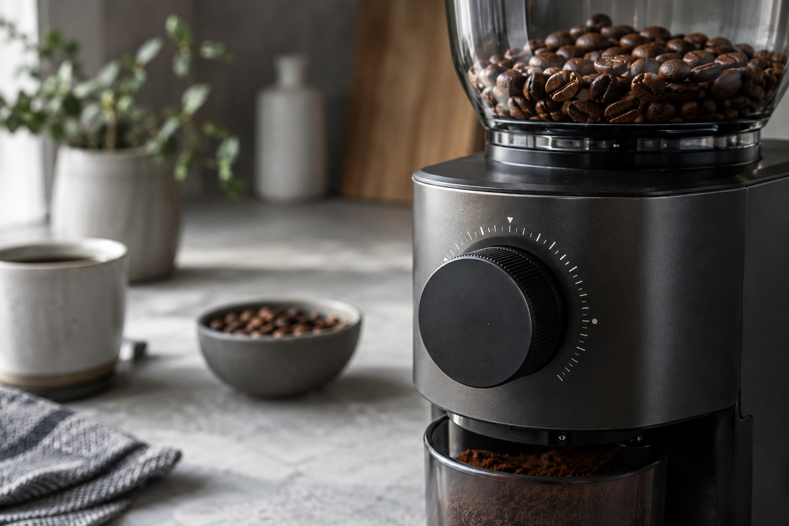Start with the basket and coffee you intend to use.