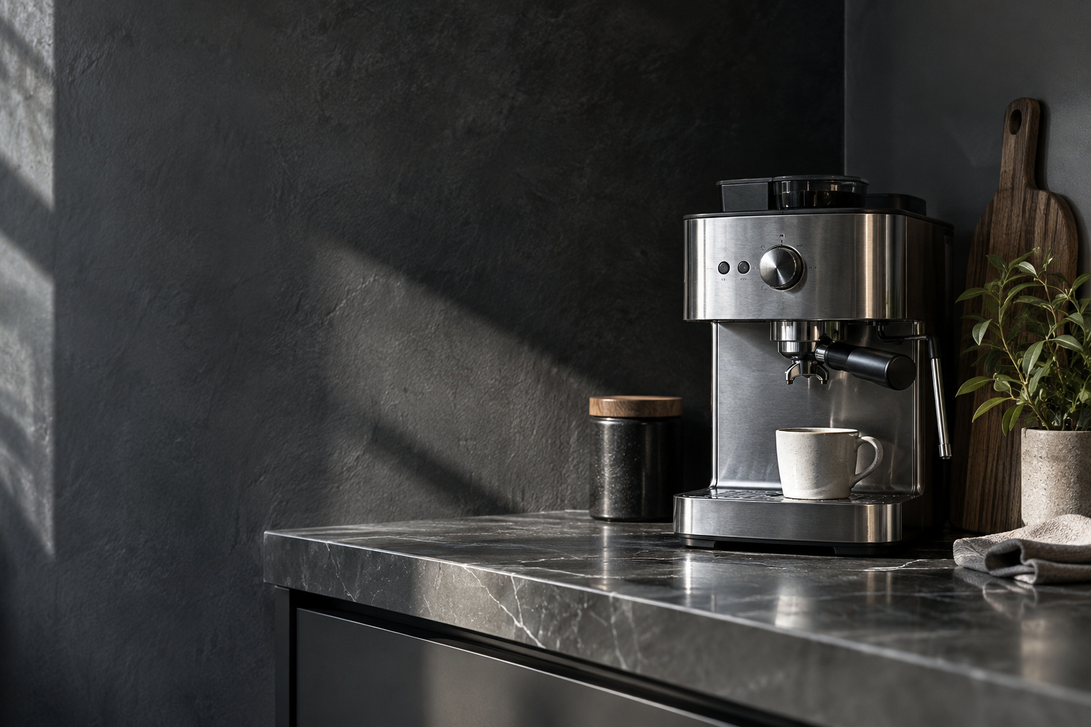 Compare espresso workflows and listing-stated dimensions, then plan room for grinding, water access and milk preparation.